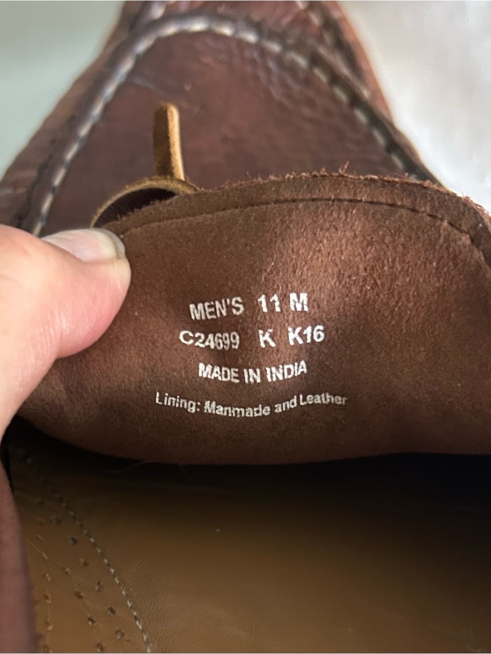 Men’s COLE HAAN Brown Leather Loafers Boat Shoes Moccasin-Style Size 11 - Picture 8 of 9